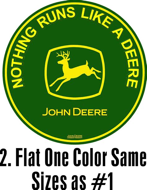 John Deere Vintage Round Emblem Sticker Decal Nothing Etsy
