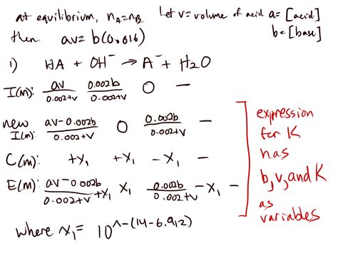 Equilibrium How To Calculate The Dissociation Constant Of A Weak Acid