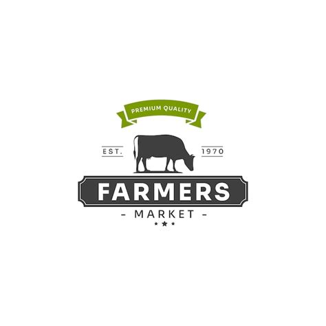 Free Vector Flat Design Farmers Market Logo