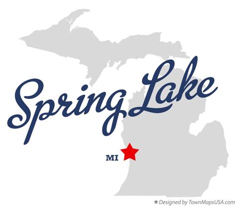 Map Of Spring Lake Mi Michigan