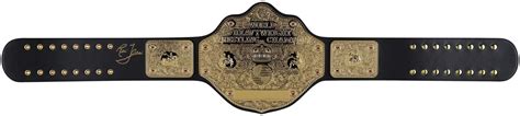 Ric Flair Wwe Autographed Wcw World Heavyweight Championship Big Gold
