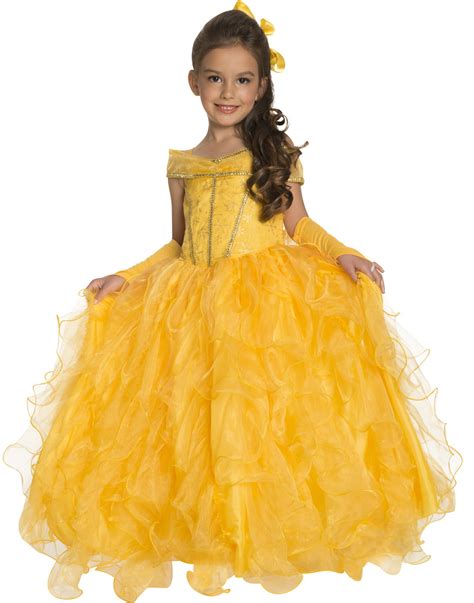 Deluxe Yellow Princess Childs Belle Dress