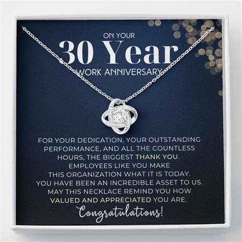 30 Year Work Anniversary Appreciation Employee Years Of Etsy