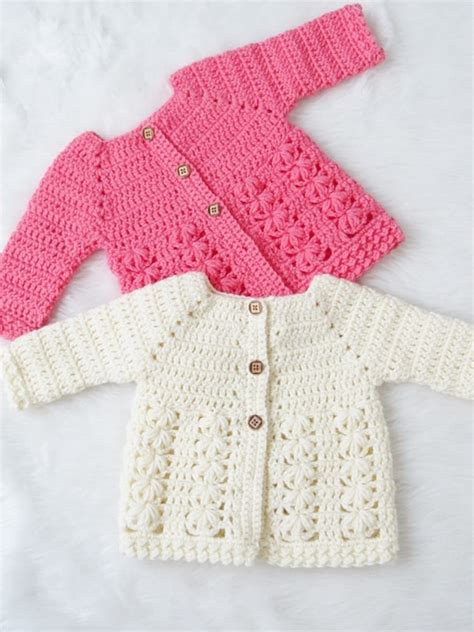 Crochet Baby Cardigan Pattern Uk Amelias Crochet