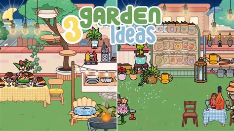 garden ideas in toca life word toca boca tokica youtube