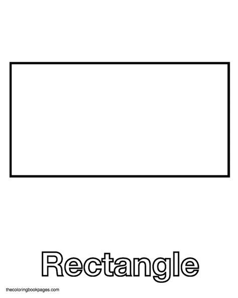 Rectangle Shape Coloring Page Richard Fernandezs Coloring Pages