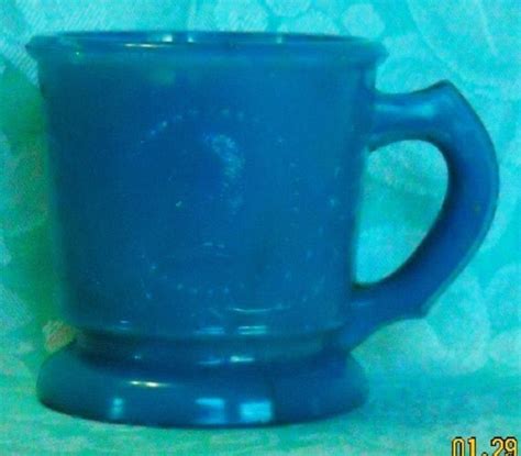 Antique Blue Turquoise Milk Glass Childs Mug By Atmemorylane