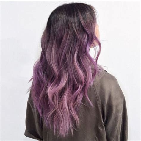 Punky cotton candy semi permanent conditioning hair color, vegan, ppd and paraben i took some advice from a youtuber and i mixed this hair color with conditioner to saturate a bit. 40 Purple Balayage Looks | herinterest.com/