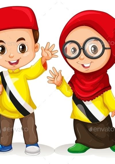Boy And Girl From Brunei By Blueringmedia Graphicriver