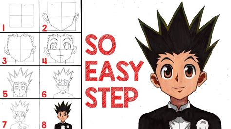 Hunter X Hunter Hunter Anime Drawing Tutorials For Beginners Manga