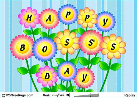 Happy Bosss Day Happy Bosss Day Happy Boss Online Birthday Card