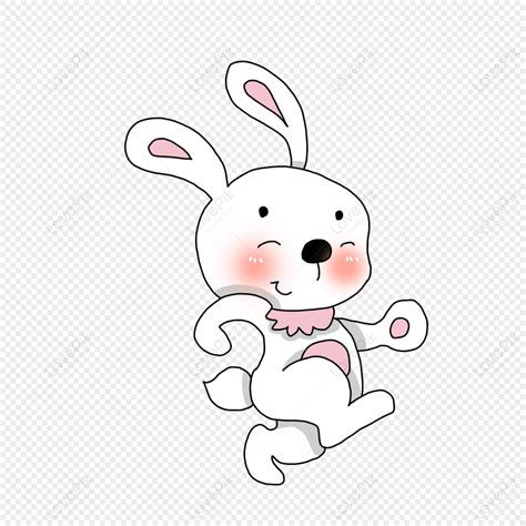 Running White Rabbit Png Transparent And Clipart Image For Free