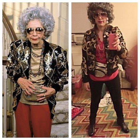 this insane doppelgänger of grandma yetta from the nanny old lady costume grandma halloween