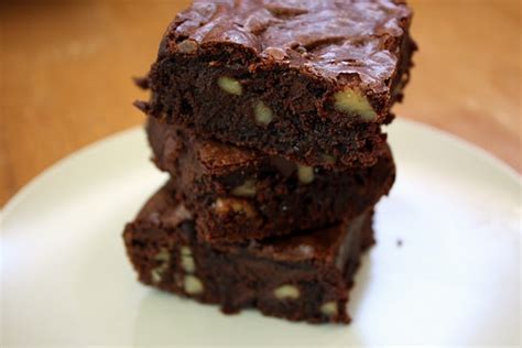 Triple Chocolate Fudge Brownies With Walnuts Completely Delicious