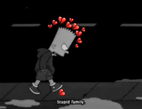 Simpsons Depressed Familly Bart Sad Image By Kidistarc