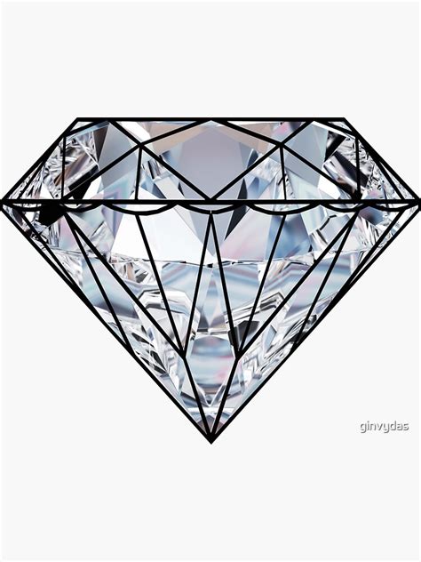 Diamond Sticker For Sale By Ginvydas Redbubble