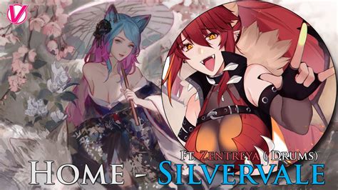 Vshojo Collab Song Silvervale Home Ft Zentreya Drums Youtube