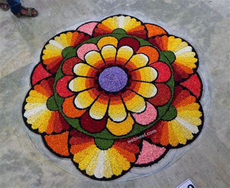 60 Most Beautiful Pookalam Designs For Onam Festival Pookalam Design