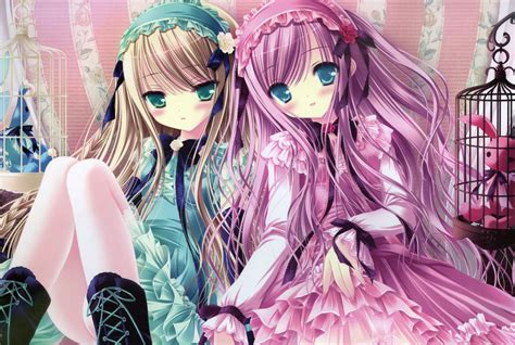 Boots Blondes Lolitas Dress Blue Eyes Ribbons Green