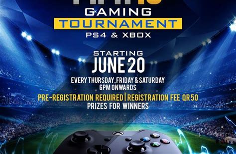 Fifa 18 Gaming Tournament Starts 20 June