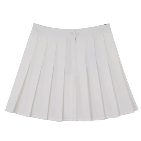 white pleated skirt high waist tennis pleated skirt on storenvy