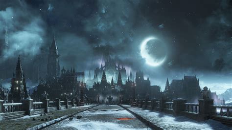 Dark Souls City Bridge During Night Moon 4k 5k Hd Games Wallpapers Hd