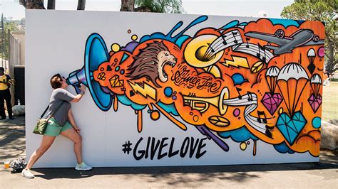 Interactive Graffiti Street Art Mural For Andy Grammer At The Arroyo