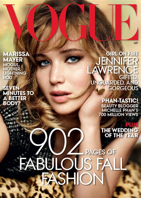 Jennifer Lawrence For Vogue Us By Mario Testino