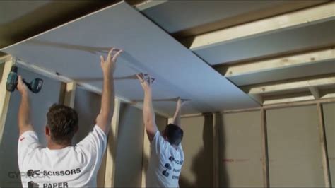 How To Install Plasterboard Part 3 Ceilings And Walls Youtube