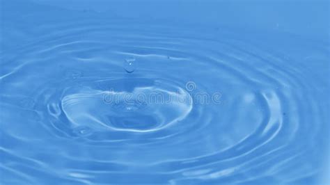 Water Drop Splash In Pure Water Stock Image Image Of Freshness Blue