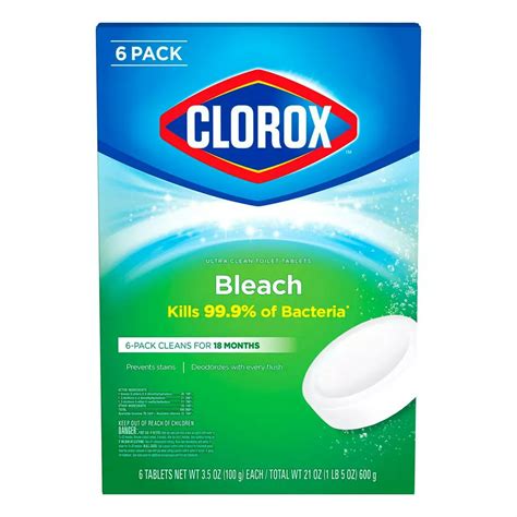 Clorox Automatic Ultra Clean Toilet Tablets Cleaner Bleach 6 Ct 35