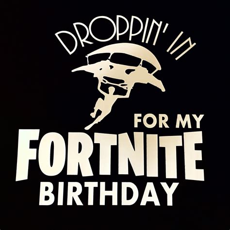 Printable Happy Birthday Fortnite Logo