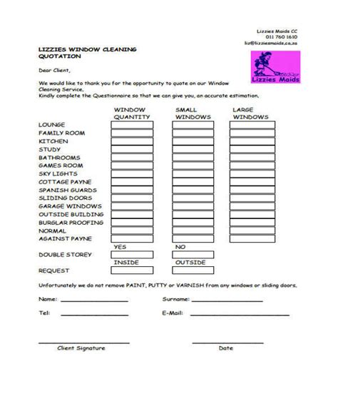 Check spelling or type a new query. FREE 9+ Cleaning Quotation Samples in PDF | MS Word ...