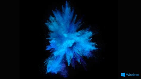 Wallpapers Hd For Laptops With Blue Powder On Dark Background Hd