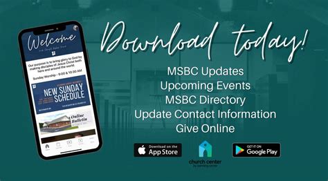 Each feature is powered by one of our products—subscribe to planning center, and the church center experience is completely free. Mile Straight Baptist Church | Church Center App