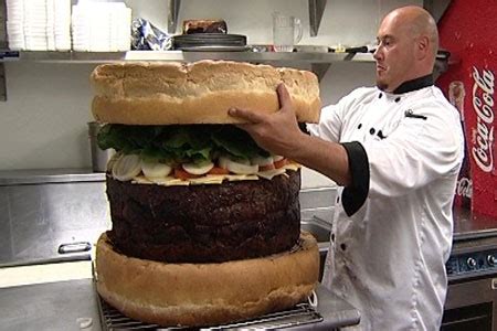 Biggest burger in the world. The world's biggest burger