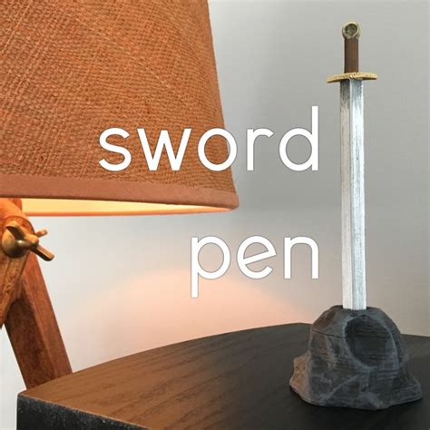 3d Printable Sword Pen By Wildrosebuilds