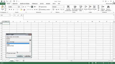 Como Trabajar Con Hojas En Excel 2013 Youtube