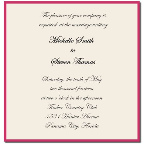 Formal Wedding Invitation Wording Fotolip
