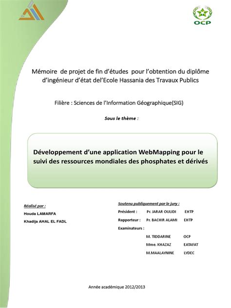 Copie De Rapport Pfe Ehtp Ocp Rich Internet Application Informatique
