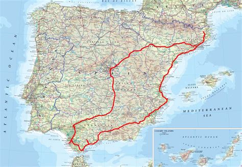 Map Of The South Of Spain World Map
