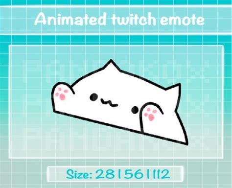 Bongo Cat Animated Emote For Twitch Discord Animated Emotes Etsy Denmark