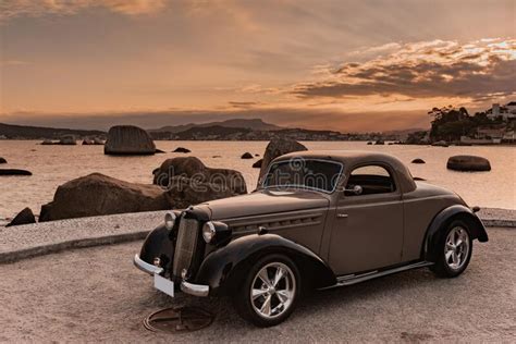 Vintage Car 1951 At Sunset Stock Photo Image Of Auto 186977416