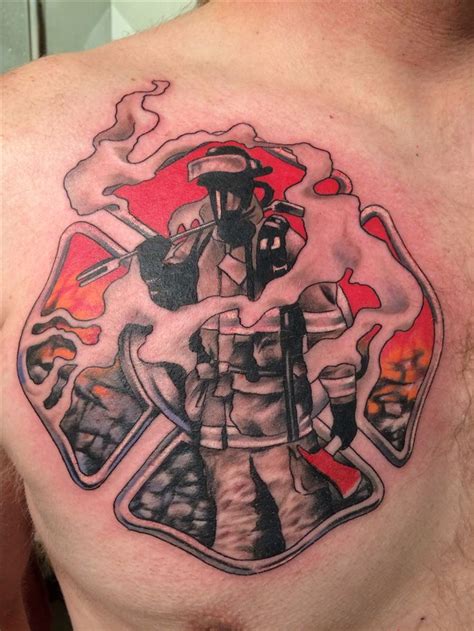 78 Best Firefighter Emt Tattoos Images On Pinterest Firefighter Tattoos Fire Tattoo And