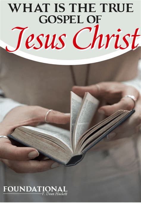 What Is The Simple Gospel Of Jesus Christ Foundational