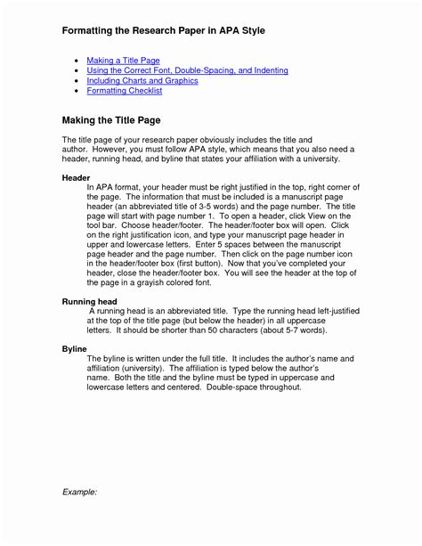 No mention is made of the number of asterisks having to match the heading level. Example Of Apa Format Paper With Headings - Shouldirefinancemyhome