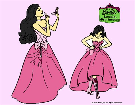Dibujo De Barbie En Clase De Protocolo Pintado Por Lunalunita En Dibujos Net El D A A