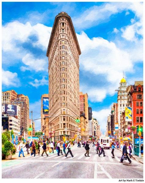 New York Citys Iconic Flatiron Building Manhattan Art Print