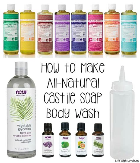 Diy Body Wash Homemade Body Wash Organic Body Wash Natural Cleanser Natural Soaps Castile