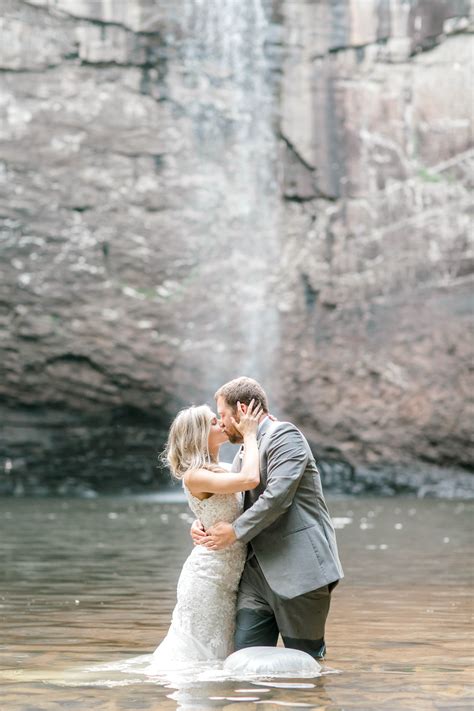 Tennessee Waterfall Wedding Jenna Lindsey Photography Waterfall Wedding Tennessee